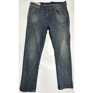 Across The Pond Jeans Men Size 36 Blue Medium Wash Denim Faded Look Cotton